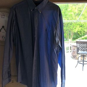 Men’s Ralph Lauren dress button down checked